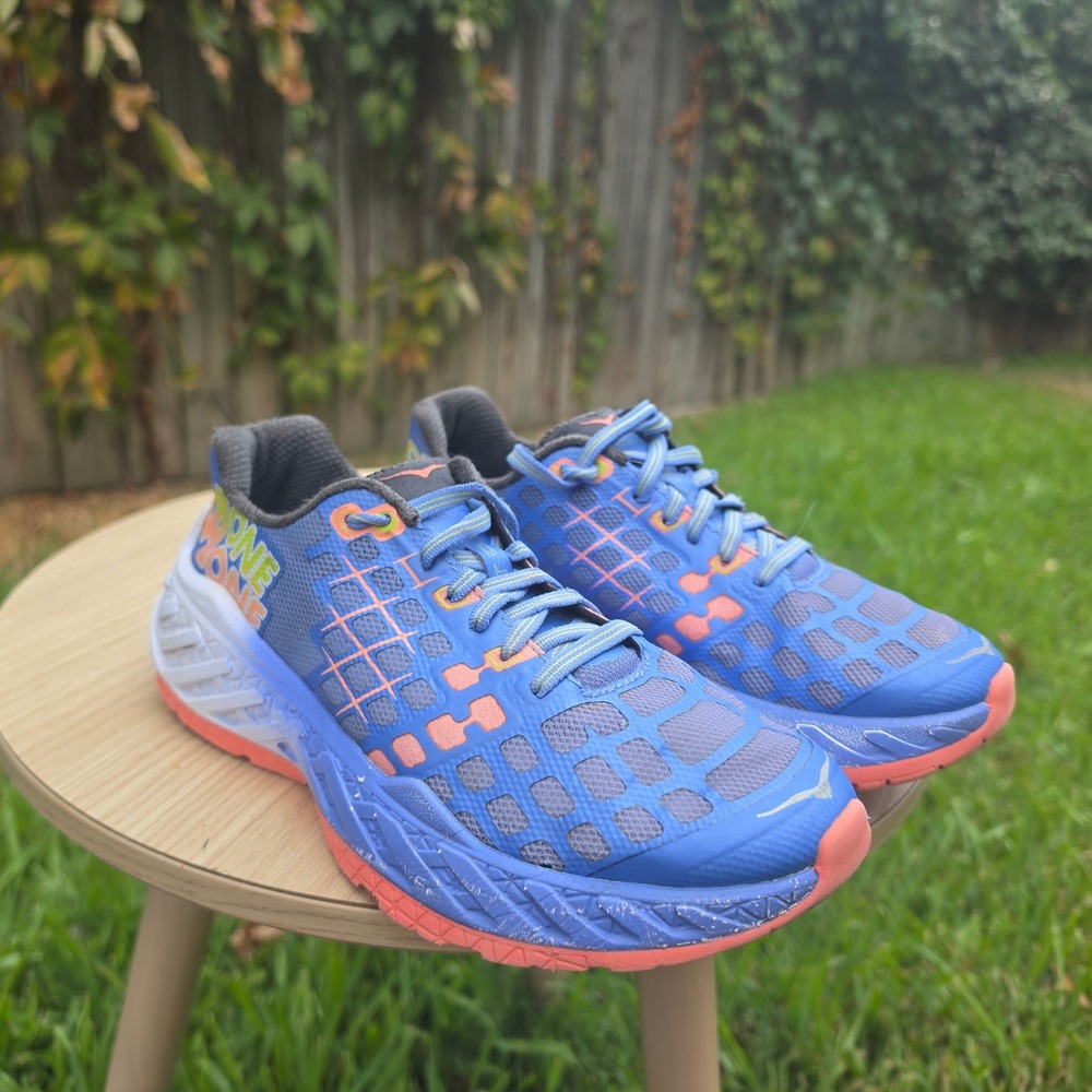 Hoka One One Huaka Blue Coral Running Shoes Sneakers Womens 7 30109033 - Picture 2 of 10